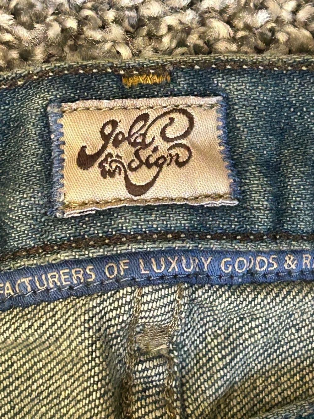 Goldsign Passion Medium Blue Flare Jeans-Vintage-Still original coloring! - Picture 6 of 11